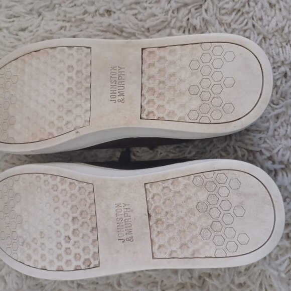 Johnston & Murphy Men’s Leather Sneakers Brown Casual Lace Up Shoes Size 9.5 M - Picture 9 of 11